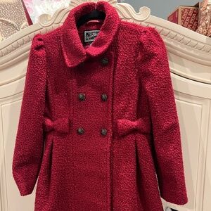 Dress coat - Ruby Sparkle Bow Coat